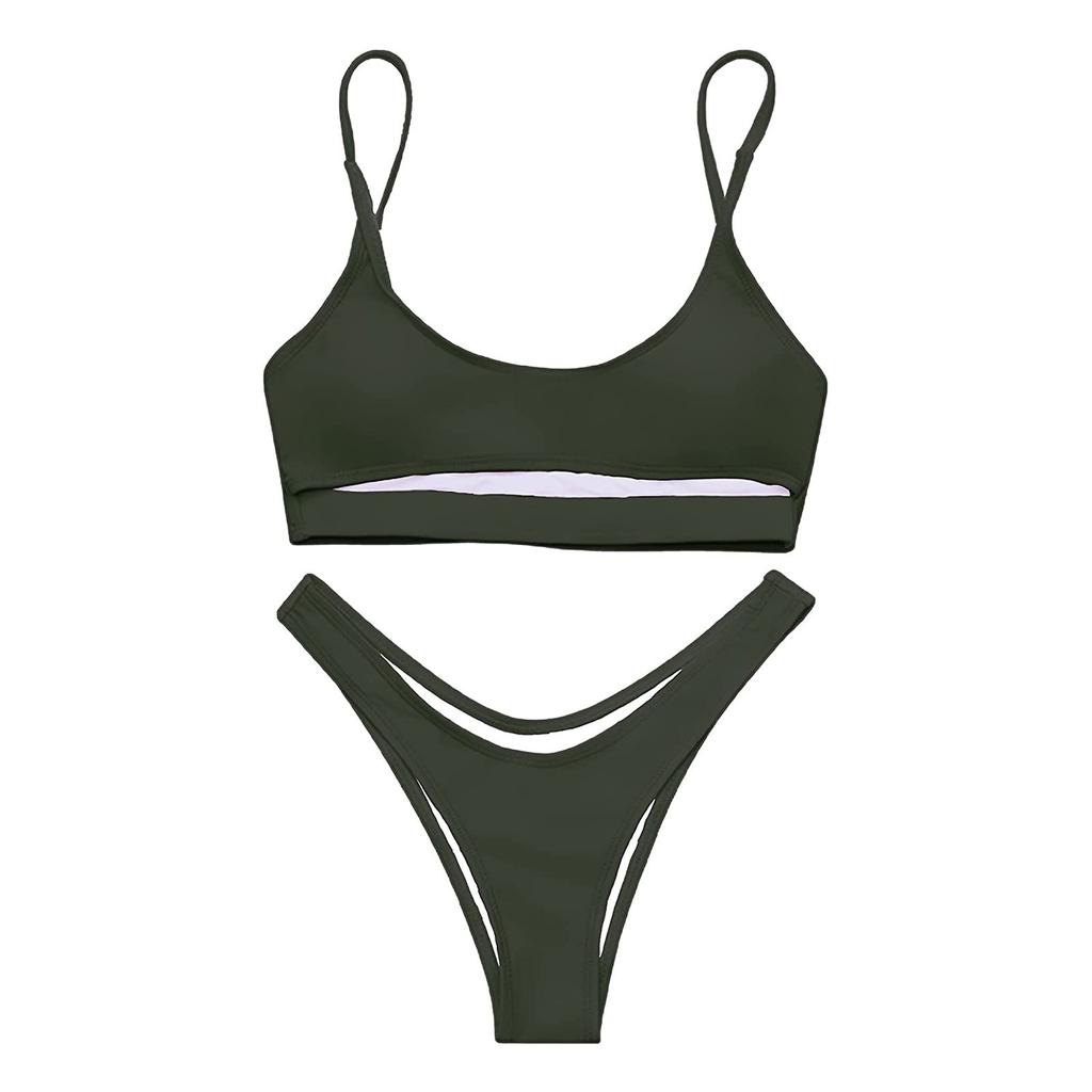 Женские полосатые комплекты бикини с подкладкой пуш-ап из 2 предметов, купальники, пляжная одежда