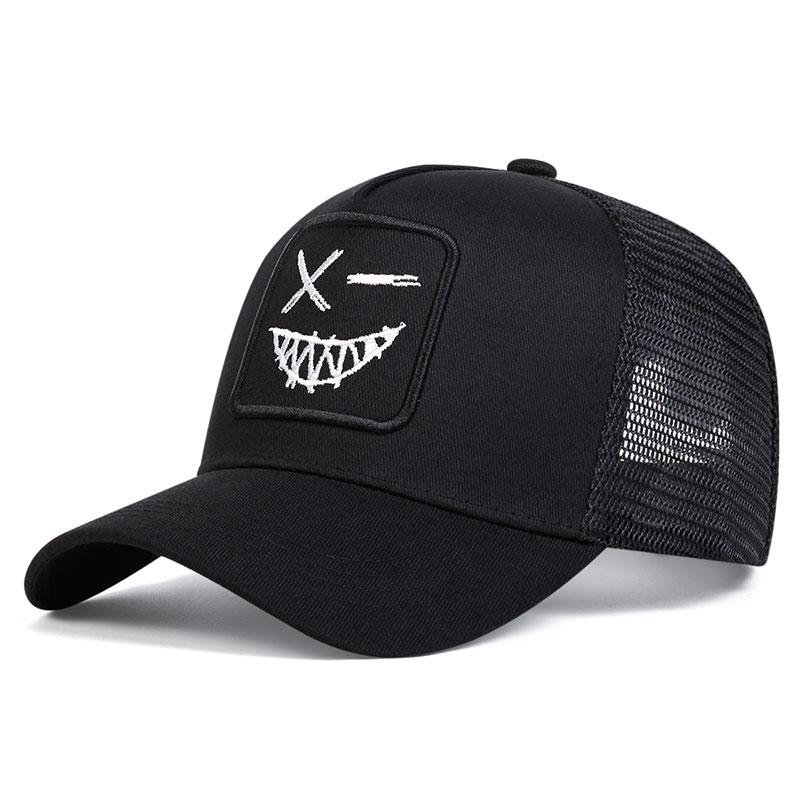 Унисекс Повседневная бейсболка Спортивная кепка Snapback Кепка для гольфа Хлопковая вышивка Хип-хоп шляпы Летние дышащие сетчатые кепки Gorras