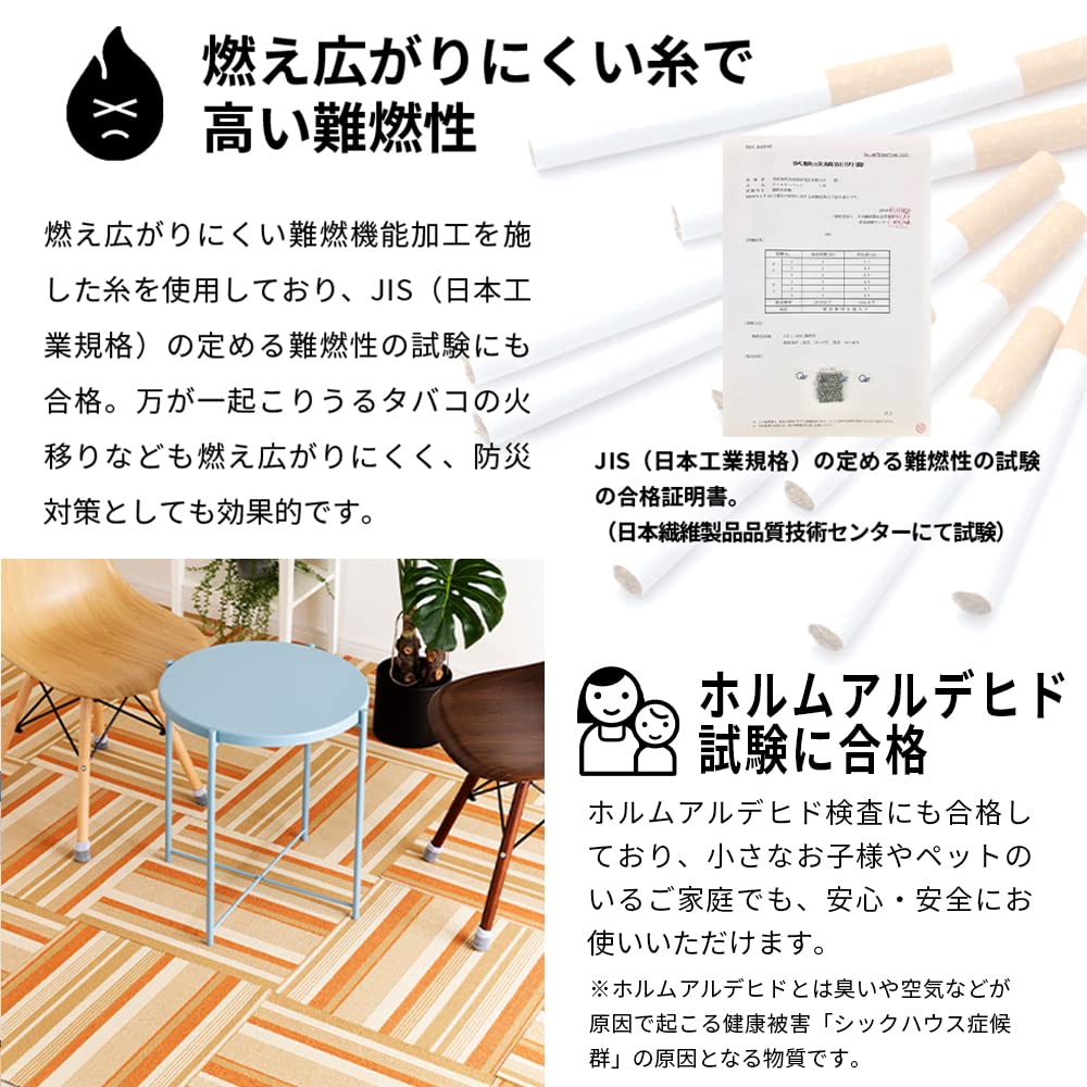 Из Iris Plaza Tile Ковровая ковровая ткань с ворсом 50 x 50 см Бордюр бежевый Звукоизоляционный Моющийся [Набор 20] TKP-PP50