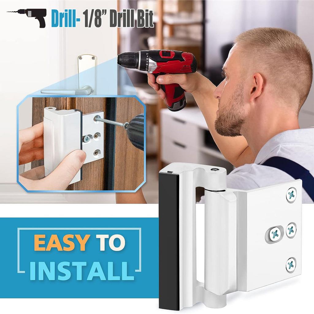 Усиленный дверной замок Сверхпрочный Замок для входной двери Домашняя безопасность Задвижки для двери Болт Дверные аксессуары Простой в использовании