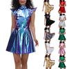  Costume Women's Shiny Party Dress For Carnival, Fancy Dress & Rave, Space Girl Outfit As Clubwear For Disco & Night Club