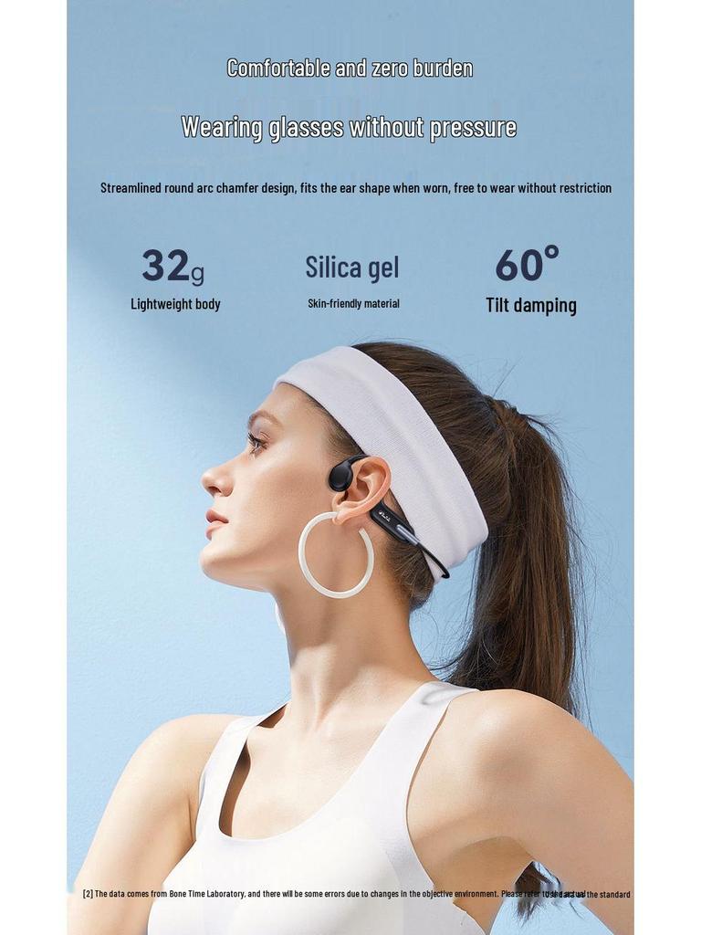 X6 Bone Conduction Headphones: 32GB Memory, HD Calls, Music Listening, Swim & Sports Bluetooth Headphones