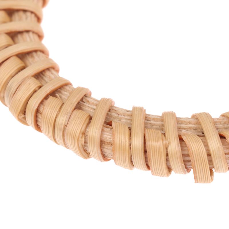 10Pcs Woven Rattan Napkin Rings Rustic Woven Tabletop Holders For Christmas Thanksgiving Home Wedding Party Decor