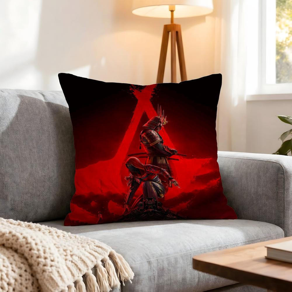 Game Assassins Creed Cushion Cover 1Pcs Decorative Covers Soft Cushion Case For Sofa Couch Decor 40X40 45X45 Pillowcases
