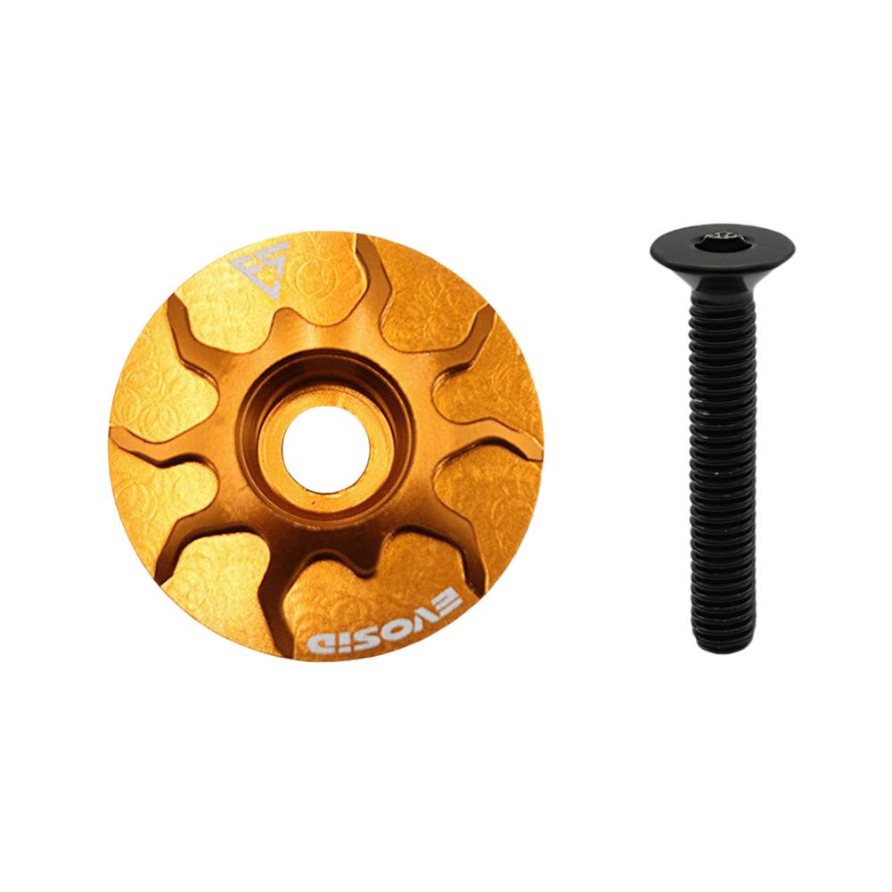 Bicycle Headset Cap MTB Road Bike Stem Headset Top Cap Cover with Screw Bicycle Stem Top Cap Bike Stem Cover
