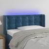 VidaXL LED Headboard Bedroom Furniture Single Bed Accessory Headboard Bed Frame Interior Dark Blue 3123716