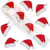 500 Christmas Hat Stickers, Roll Paper Envelopes, Magazine Decorations, Party Supplies, Creative  and  Interesting  3cm