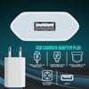 10 шт./лот EU Plug 5V 1A USB настенное зарядное устройство портативные адаптеры питания для iPhone 6 7 8 plus 11 12 13 14 Samsung htc