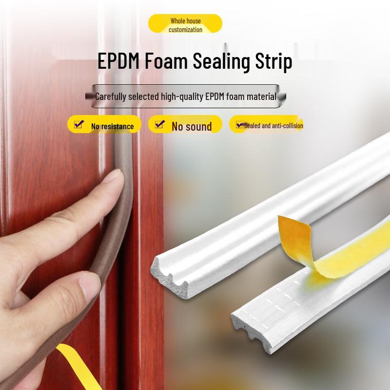 Звукоизоляционная клейкая уплотнительная лента EPDM для окон и дверей
