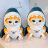 Милая плюшевая игрушка-акула-кошка для украшения дома, декоративный компаньон, успокаивающая детскую кошку-акулу 2 дюйма