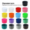 For Better Life 1Pc 6cm Soft Silicone Cup Bottom Sheath Protector Sleeve For Glass Water Tea Bottle Anti Damage Accessories