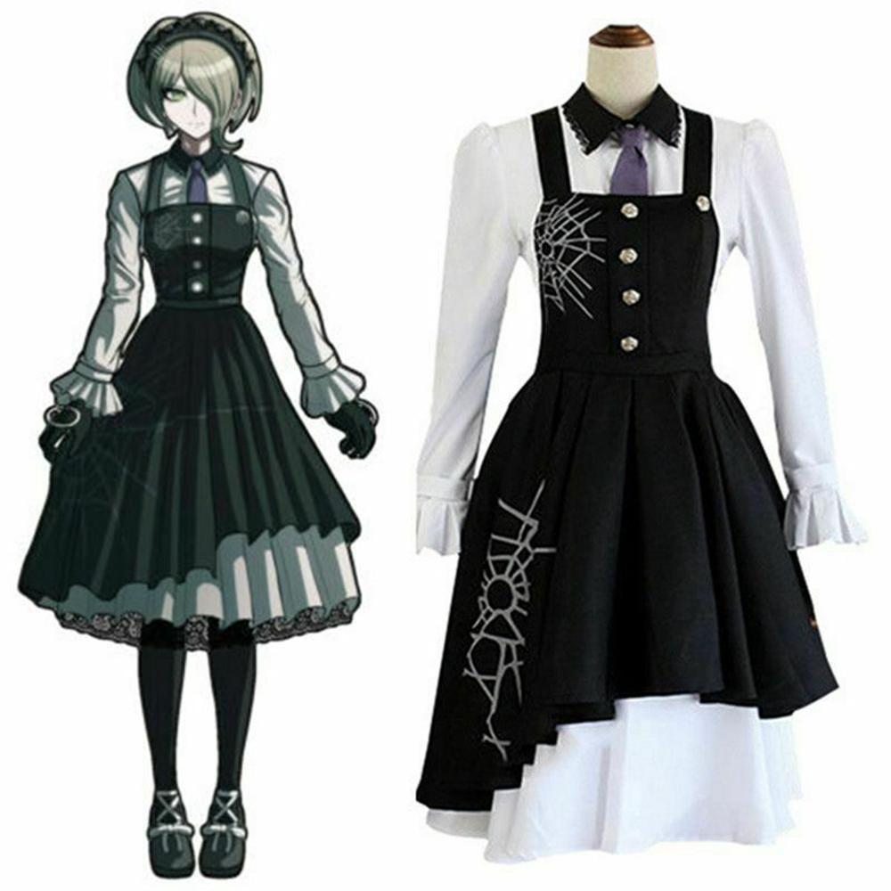 Новый Danganronpa V3 Tojo Kirumi Косплей Костюм Японская игра Аниме Униформа Костюм Одежда и парики Хэллоуин Косплей