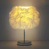 Скандинавская Роскошная Перовая Настольная Лампа - Элегантный Ночник для Спальни, Креативный Подарок, Декор Ночника.