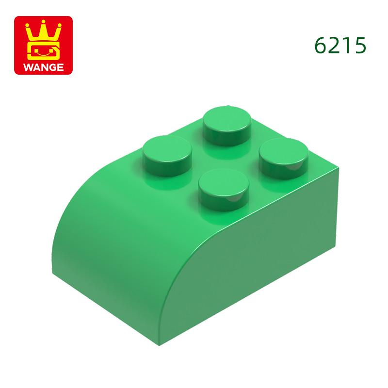 Нетоксичные 60 шт./лот 6215 2x3 Изогнутые строительные блоки Аксессуары Moc Совместимые с классическими кубиками Детские игрушки Конструктор Подарочная коробка