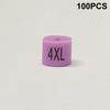 100 шт., бирка для определения размера вешалки, пластиковая бирка для одежды, кольца для магазина одежды, вешалка Xs SML Xl 3Xl-5Xl