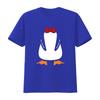 Penguin Suit Christmas T Shirt Xmas Vintage Washed Stylish Homme Versatile Unisex Top For Everyday Wear Designer Clothes