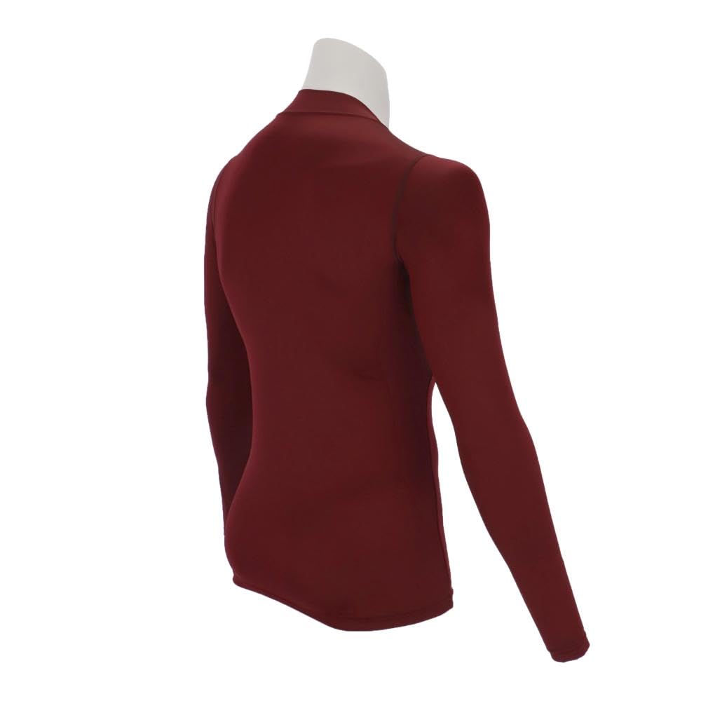 SSK High Neck Long Sleeve Fitted Undershirt Dark Red Medium SC (2-Pack) SCBHL22M, (22),