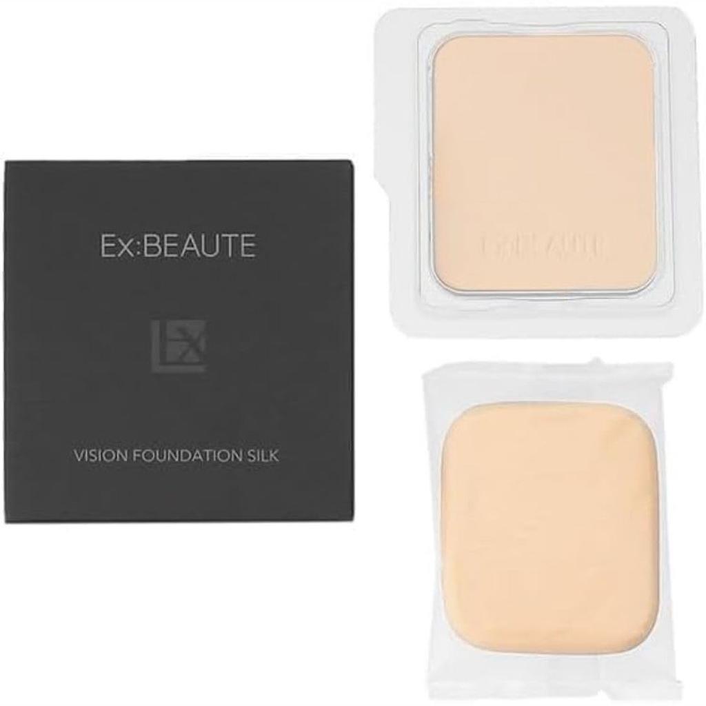 EXBEAUTE официальная пудра-основа для лица Vision silk покрытие пор стойкая к поту и кожному жиру долговременная сделано в Японии (Охра 01 яркое впечатление