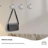 2Pcs Suction Cup Hook Reusable Removable Stainless Steel Glass Window Door Shower Towel Hanger for Bathroom Kitchen