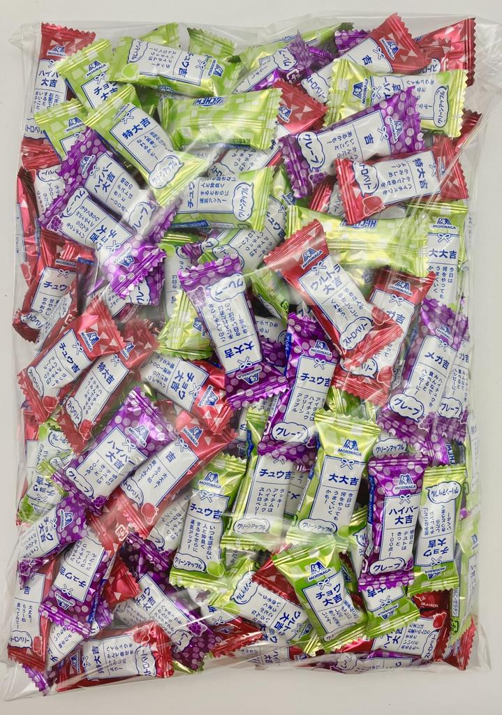 Morinaga Мини Ассорти 1 кг 220 шт. Коммерческое использование Индивидуальная упаковка Большая емкость Hi-Chew 3 вкуса (приблизительно. мешки)