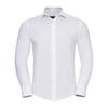 Russell Collection Mens Stretch Fitted Long-Sleeved Shirt