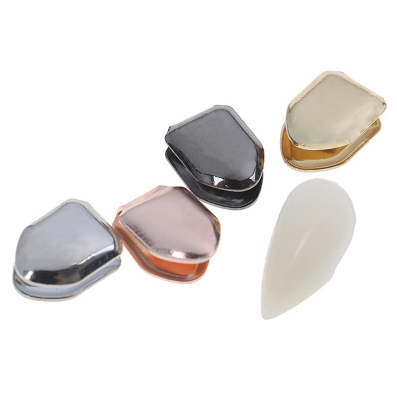 Позолоченная 14-каратная позолоченная гриль для зубов в стиле хип-хоп, ложное отбеливание, маленькая колпачок для одного зуба