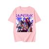 KPop Demon Hunters Fashion Short Sleeve Summer Colorful Printed Versatile Fashion Lightweight Short Sleeve Round Neck T-shirt