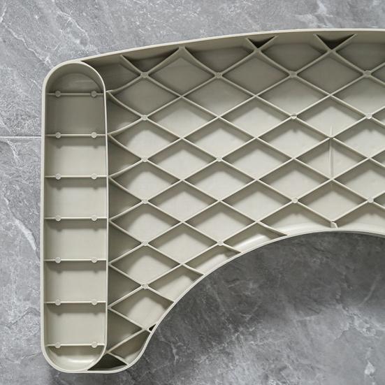 Foot Stool Wide Base Anti-Slip Texture Ergonomic Design Toilet Foot Rest Waterproof Versatile Bath Stool for Toilet Pregnancy Elderly