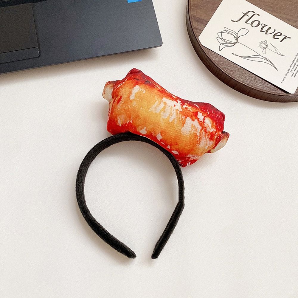 Vegetable Simulated Food Hair Hoop Strawberry Hotdog Headband Personality   Party