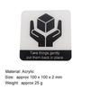 Signage Take things gentlyput them back in place Sign Wall Label Sticker Warning Badge for Museums Exhibition halls Laboratories Gyms Supermarkets