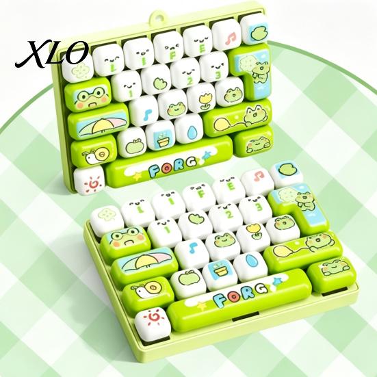 Decompression Keyboard 26-Key Fidget Toy, Animal Theme Push Bubble Keyboard, Portable Stress Relief Mini for Backpack Purse Charm