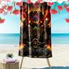 Name Custom Rockstar Doomguy Print Beach Towel, Large Soft Quick Dry Towel for Beach Camping Swimming
