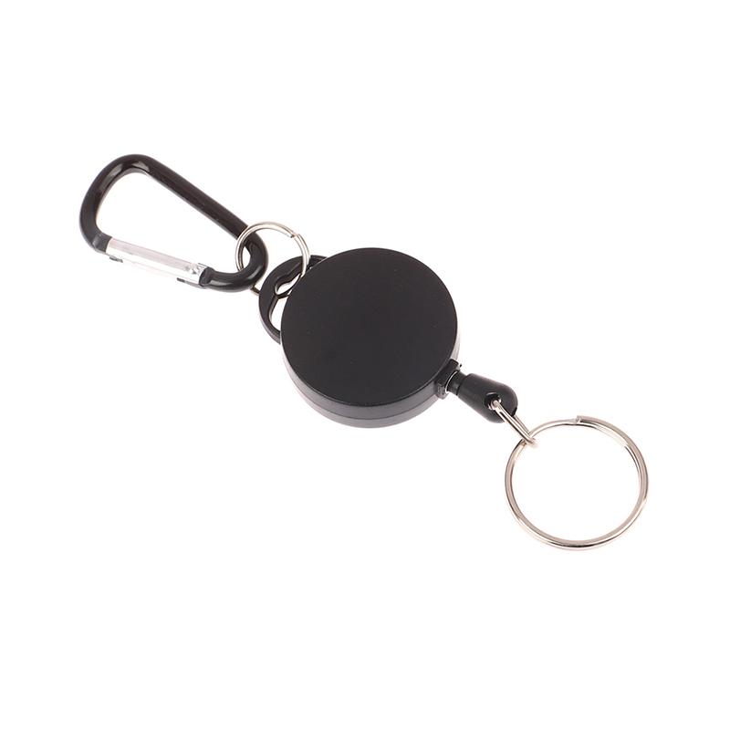 Выдвижная катушка для бейджа для карточки с именем, металлическое выдвижное кольцо для ключей