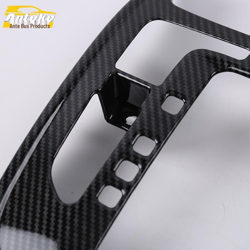 Ankai GM6 Gear Shift Trim Panel & Electroplated Center Console Gear Position Cup Holder Sequin Sticker for 19 Models