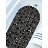 1pc Pebbles Bath Mat for Tub Non-Slip Bathtub Mat with Suction Cups, Drain Holes for Bathroom Showers, Tub, Machine Washable