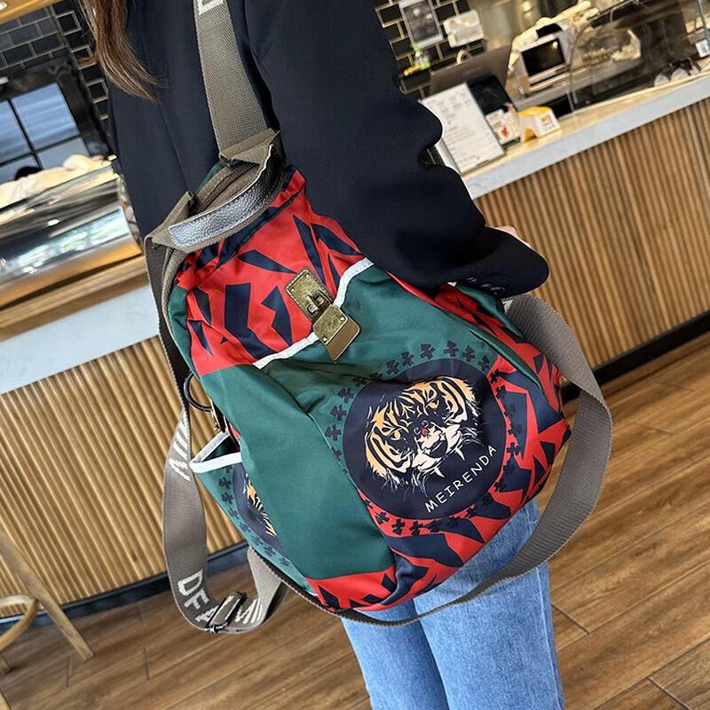 Женский модный многоцелевой рюкзак из Оксфорда с тигровой головой