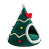 Christmas Tree Dog House Cozy Pet Tent with Removable Cushion Collapsible Dog Tent for Small To Large Dog Cat All Season