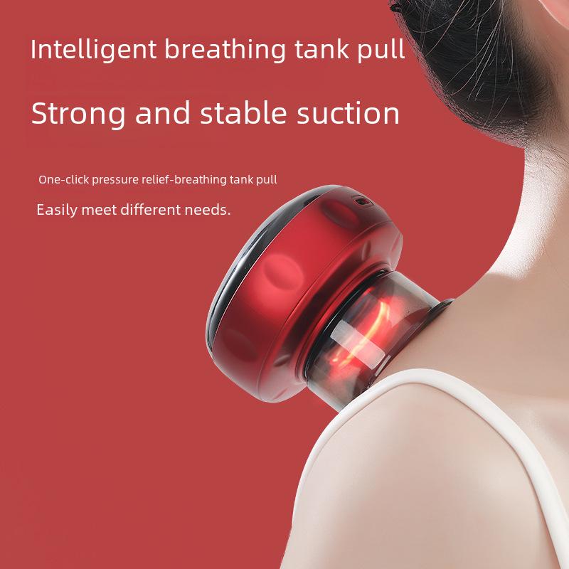 Smart Electric Cupping & Scraping Device with Wireless Charging & Heat Therapy