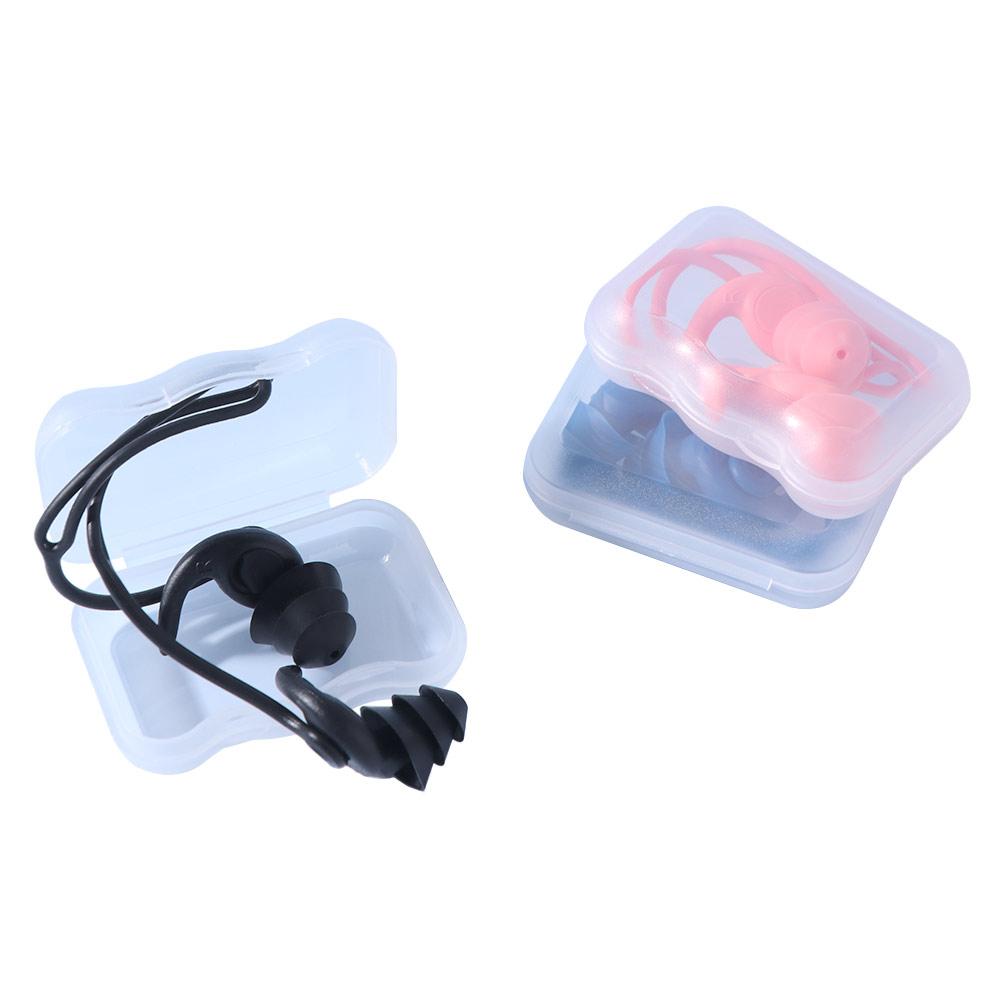 1 пара комфортных плавательных берушей силиконовые водонепроницаемые беруши безопасные беруши со шнурком аксессуары для бассейна