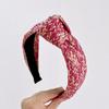 PROLY Новая Мода Женская Повязка на Голову Рафия Прессованная Завязанная Повязка для Волос Широкая Сторона Осенний Головной Убор Аксессуары для Волос