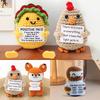 Positive Potato Desk Accessories Crochet Ornament Kawaii Woven Figurine Desktop Offices Accessories Gift for Children Room Decor