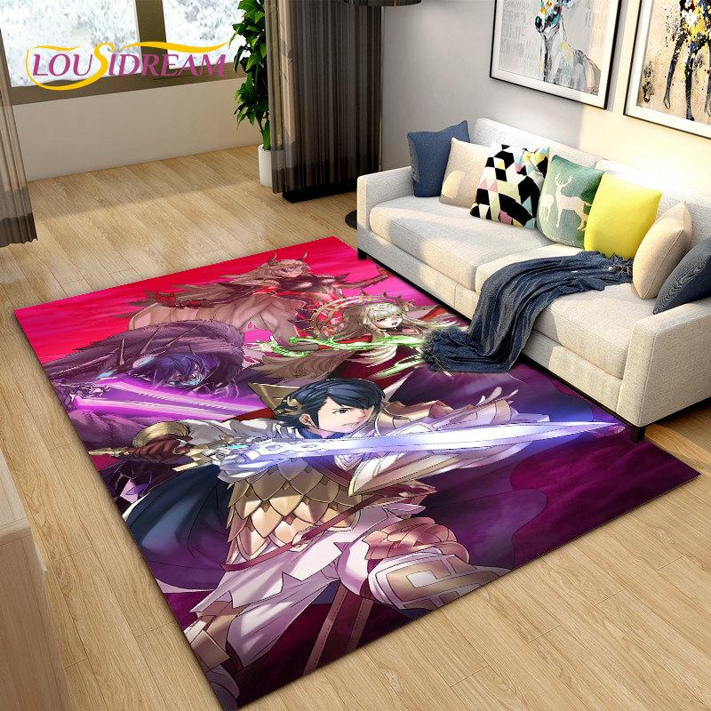 Game Gamer Fire Emblem Series Area Rug,Carpet Rug for Living Room Bedroom Sofa Doormat Decoration, Kids Play Non-slip Floor Mat