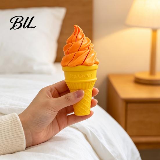 Compact Fidget Accessories Telescopic Ice Cream Cone Toy, Novelty Spiral Swords, Sensory Stress Funny Gifts for Kids Relief Toy Anxiety, Portable
