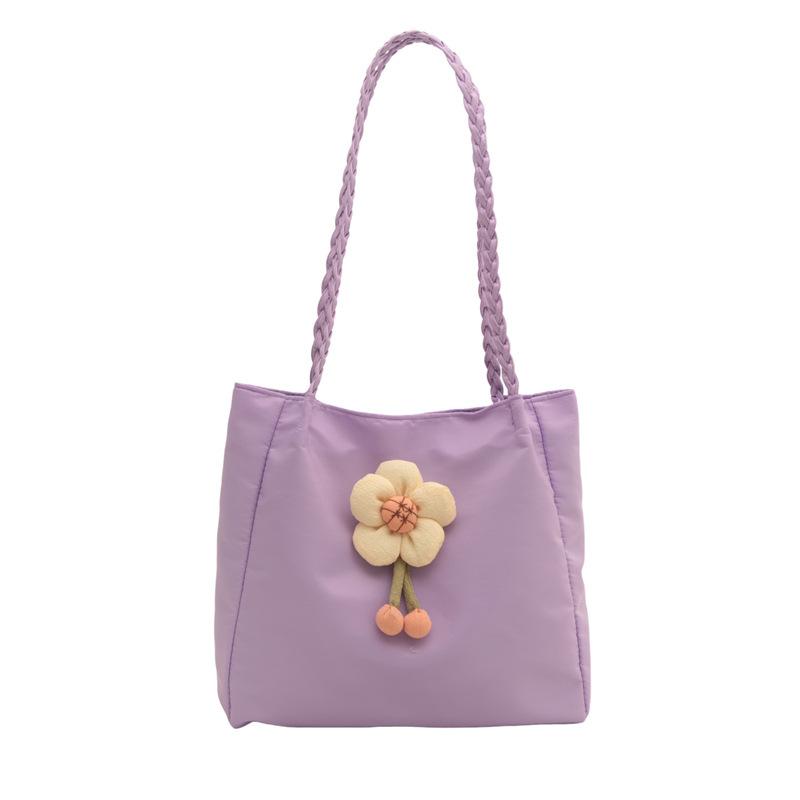 Высококачественная большая сумка на одно плечо, женская новая модная сумка-тоут большой вместимости из нейлоновой ткани с цветочным принтом