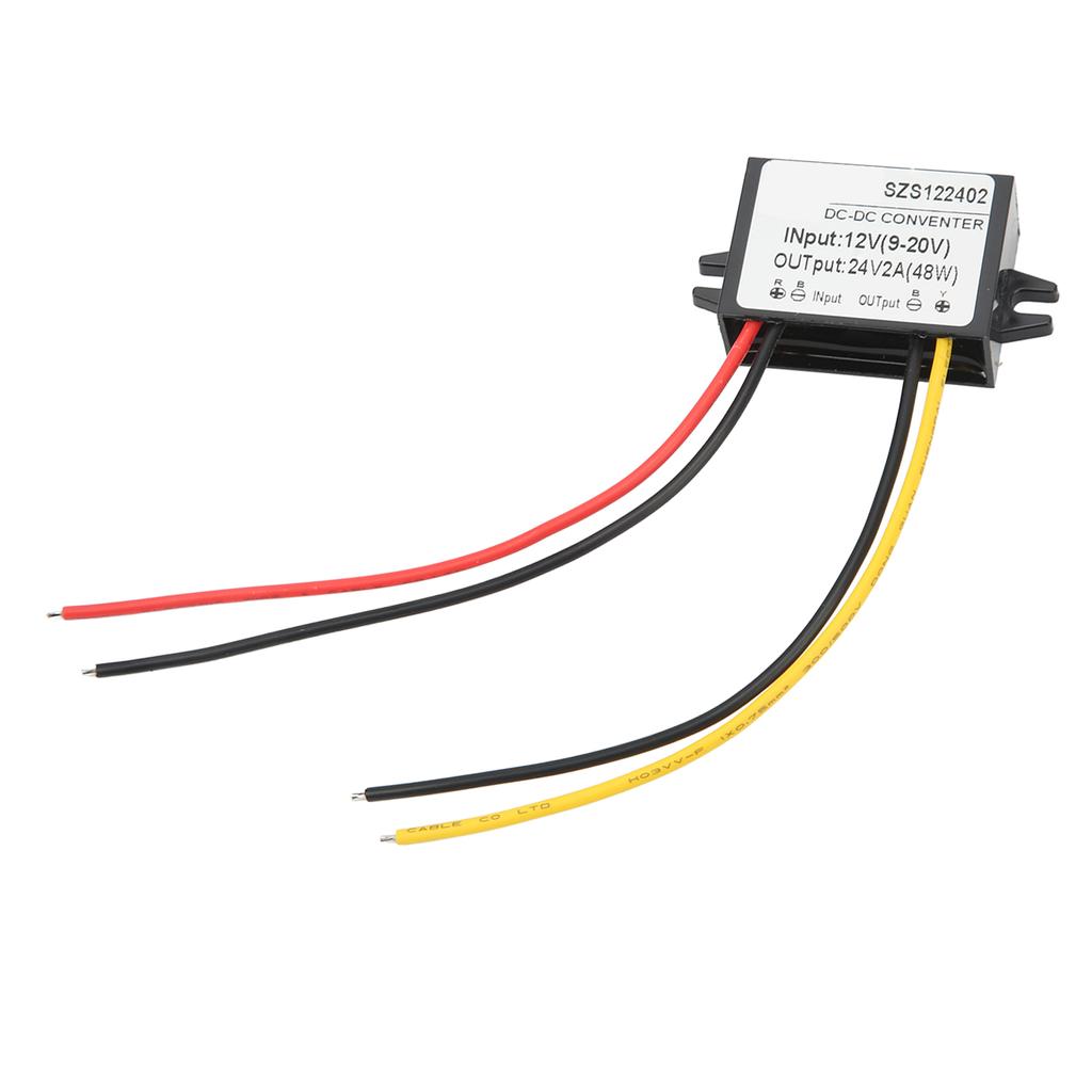 Модуль повышения напряжения DC-DC IP67 Водонепроницаемый корпус из PP Модуль преобразователя напряжения 12 В 9?20 В до 24 В