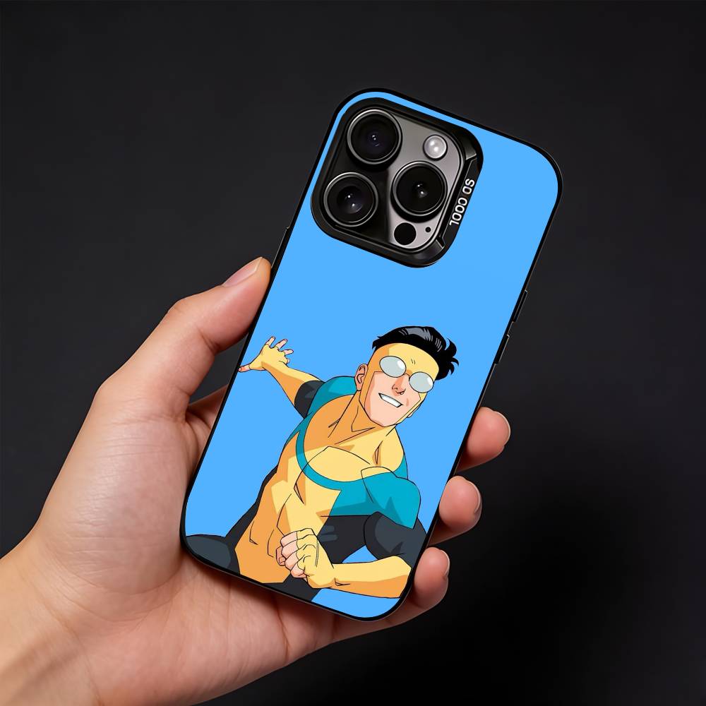 Чехол для телефона C-Cool I-InvincibleS Comic для iPhone 17, 16, 15, 14, 13, 12 Pro Max Черный Конфетный Матовый Ударопрочный