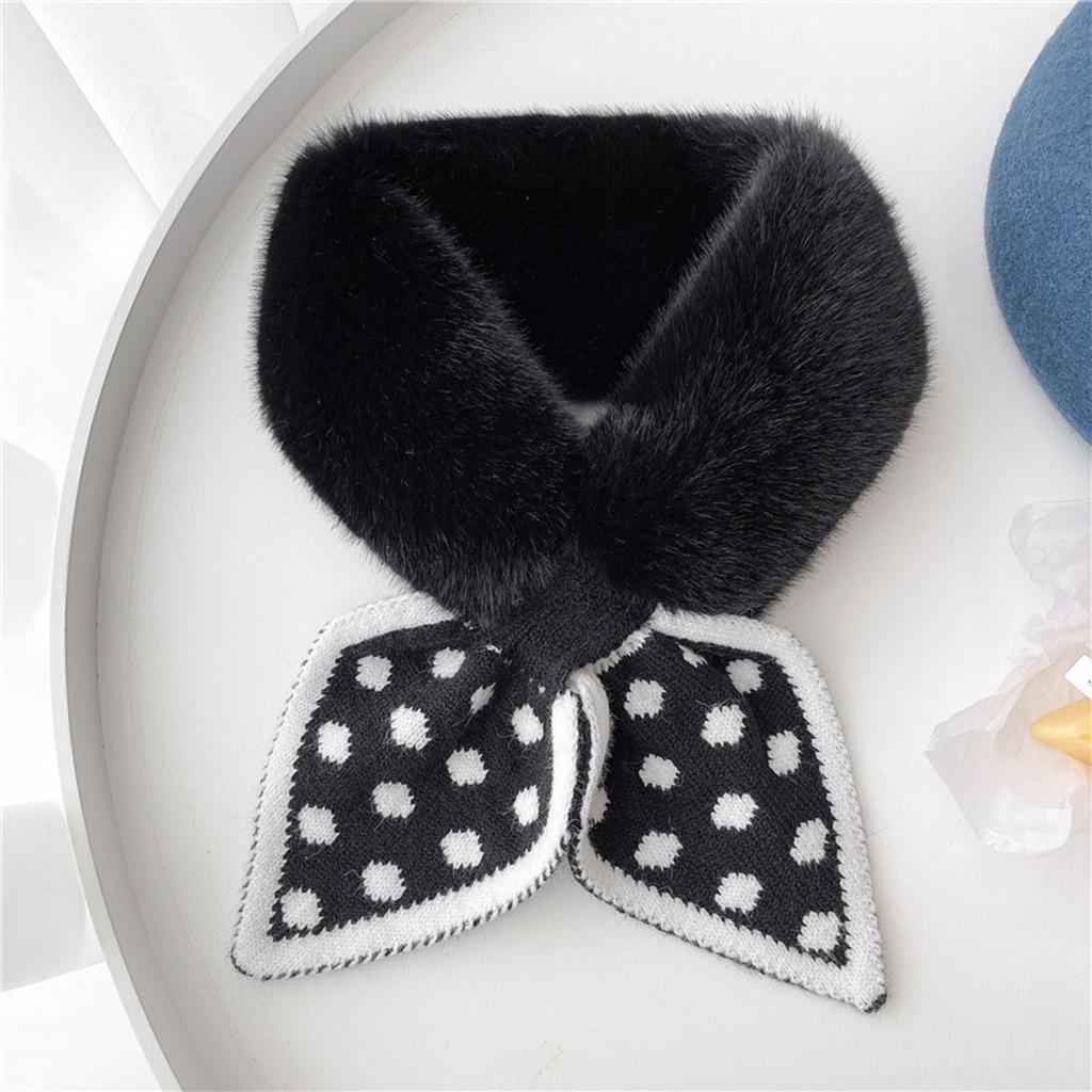 Winter Collar Plush Scarf Thick Plush Collar Scarf Shawl Women's Warm Scarf