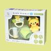 Toy Royal Monpoke Rattles Set Pikachu Plush Teething Soft Stylish Pastel Colors Baby Gift (Pikachu Toy, Ring, Chime, Ball) (Lightweight, Washable)