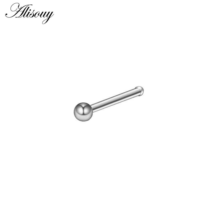 Alisouy 1Piece Steel 20G Faux Nose Rings Fake Septum Rings Hoop Nostril Daith Piercing Fake Clip On Nose Rings Oreja Piercings Jewelry