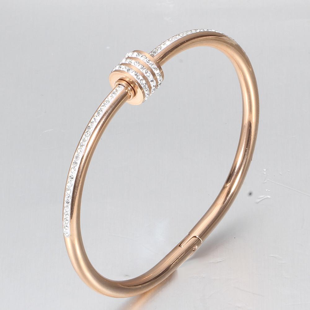 Браслет из хрустального бисера, браслеты для женщин, модные украшения из нержавеющей стали